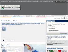 Tablet Screenshot of comune.terzolas.tn.it
